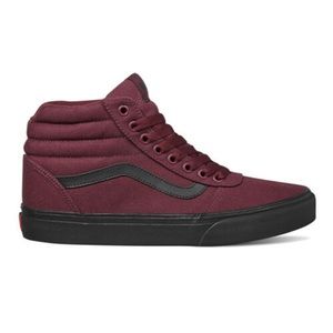 maroon high top vans